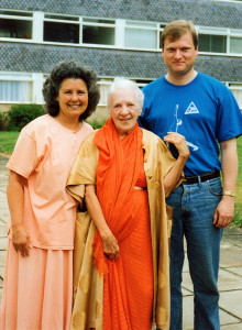 Satchi and Nigel with Indra Devi